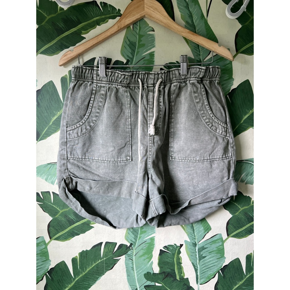 Vici Mustard Seed Pull On Shorts Womens Large Sage Green